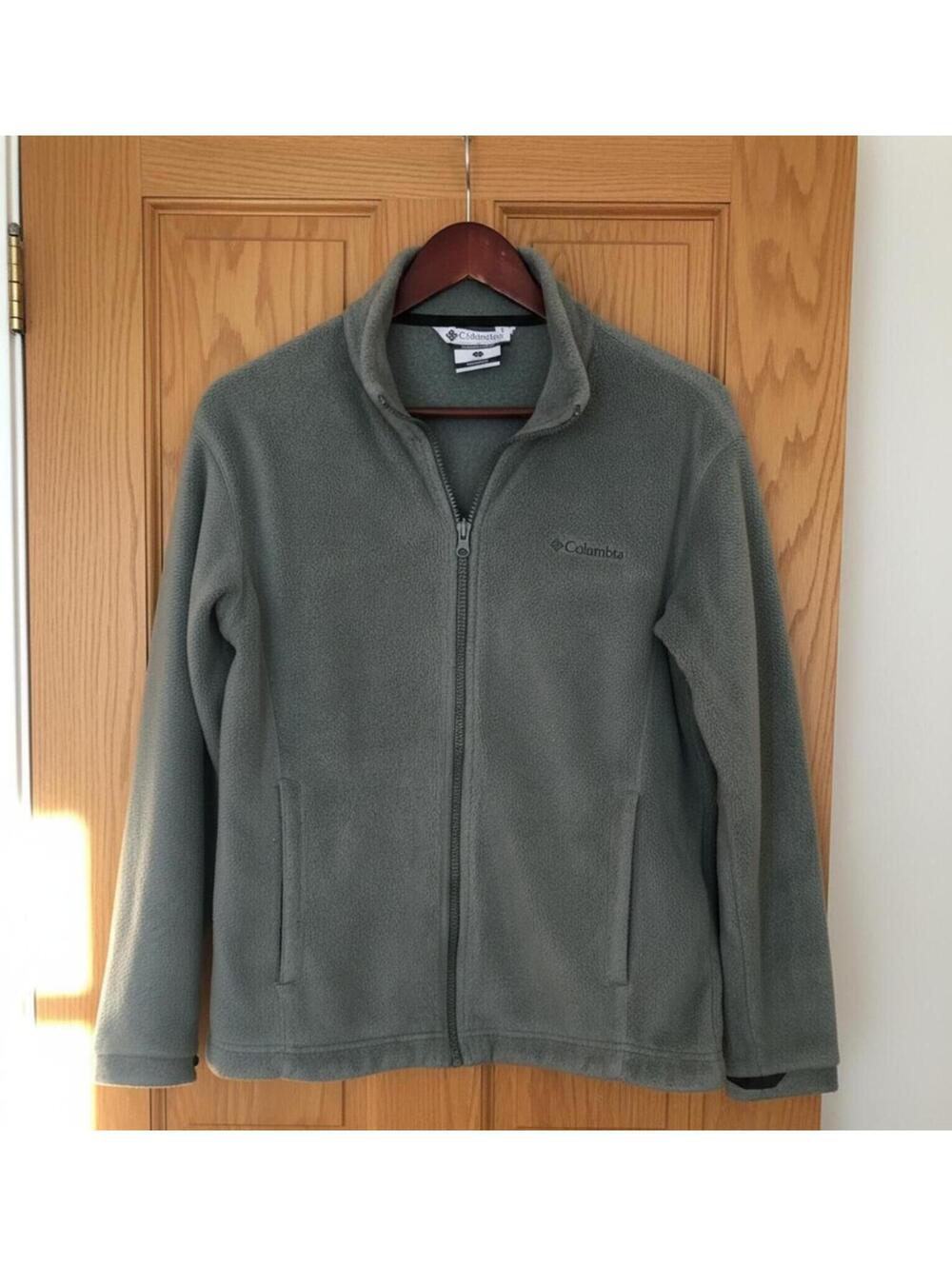 GREY Columbia Full Zip Fleece Jacket